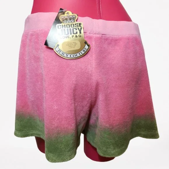 Juicy Couture Tie Dye Terry Cloth Shorts - Size Large - Picture 3 of 11